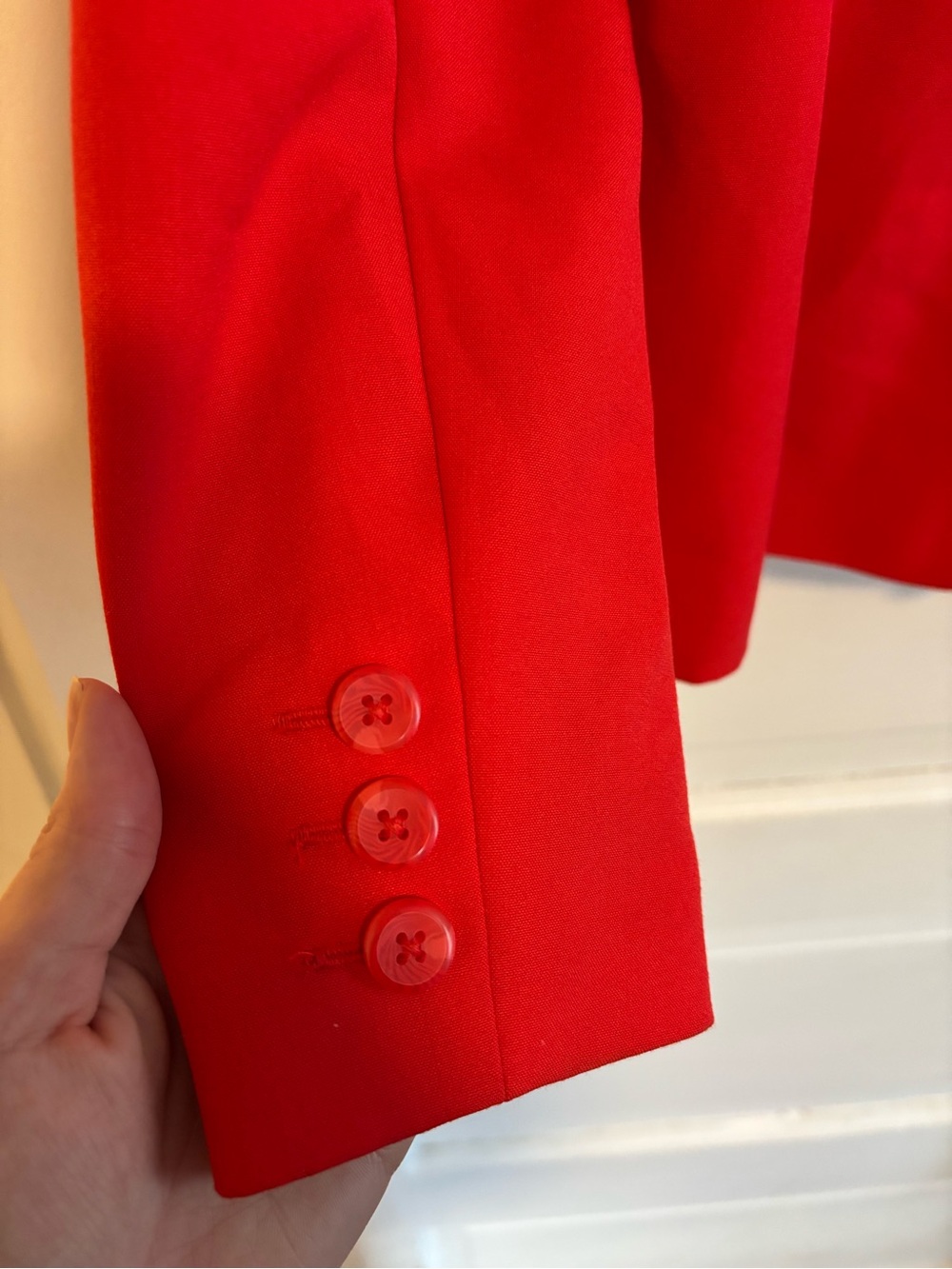 Metaphor Bright Red Women's Tailored Blazer - Picture 7 of 7